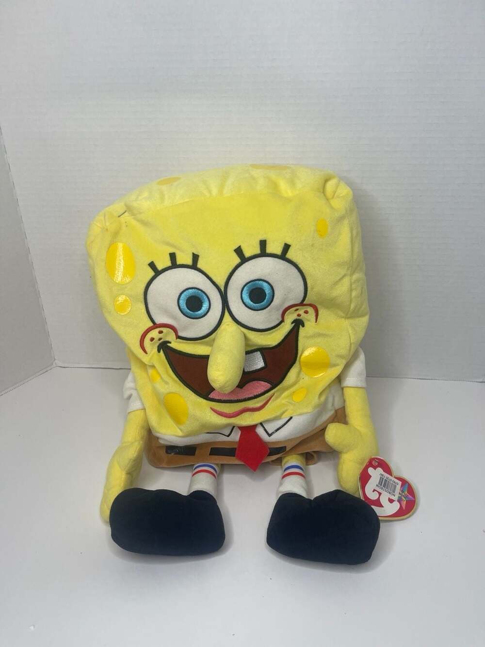 NWT 18β TY Beanie Buddy SpongeBob SquarePants Plush Toy